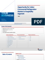 Opportunity For Indian Commercial Refrigeration Market in Hospitality Segment - Feedback OTS - 2015