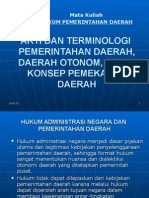 Arti Terminologi Hukum Pemda Daerah Otonom 1