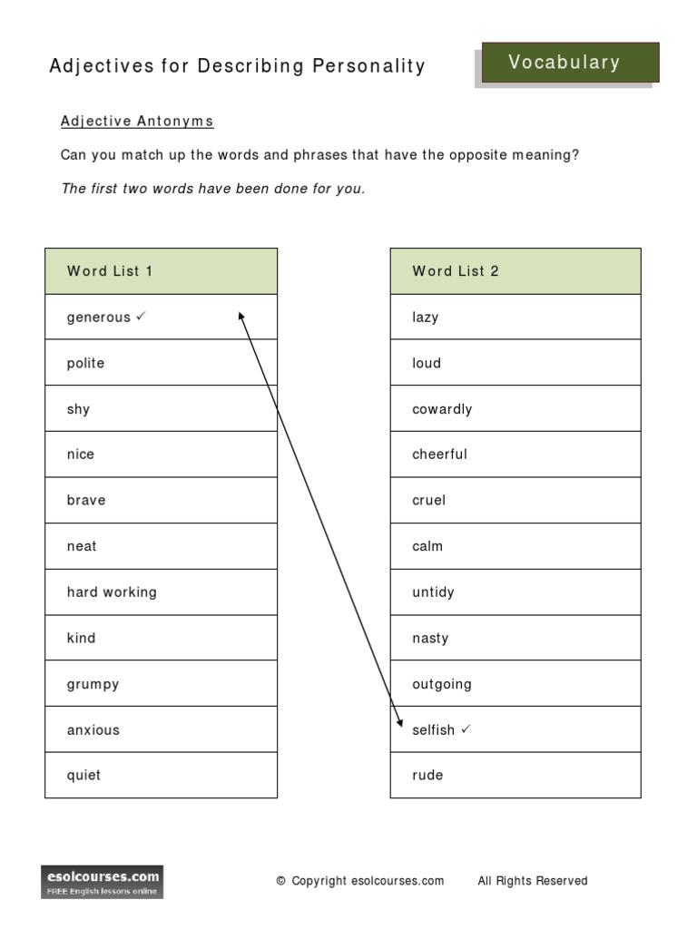 personality-adjectives-diagram-quizlet