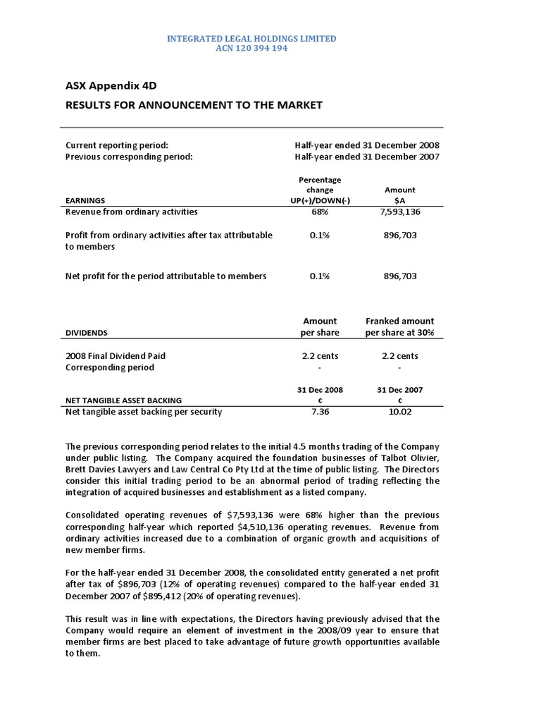 044.ASX IAW Feb 27 2009 11.45 Half Year Report and Accounts | PDF ...