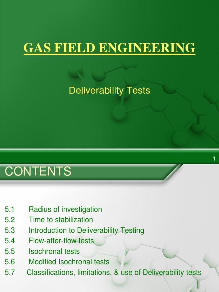 Deliverability Testing in Gas Wells | PDF | Logarithm | Gases
