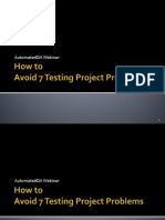 Avoid 7 Software Testing Project Problems