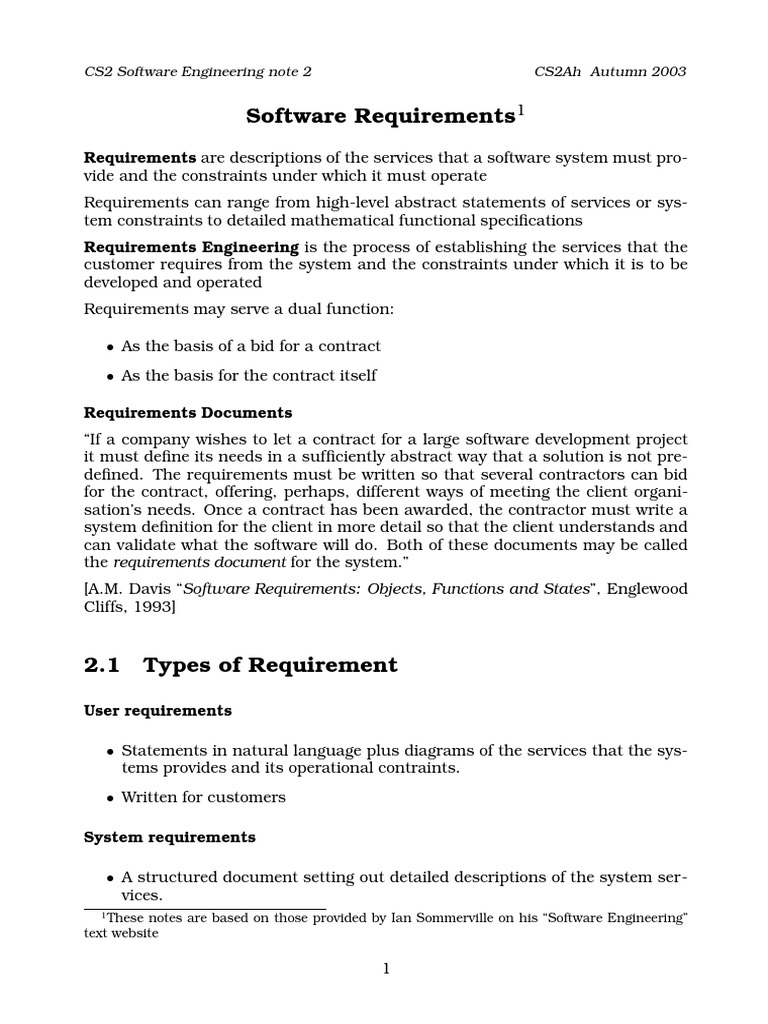 Software Requirements PDF | PDF | Icon (Computing) | Reliability ...