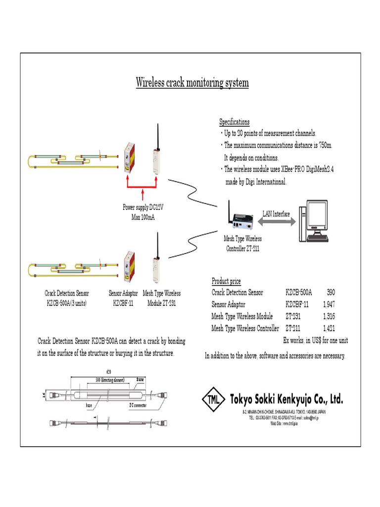 Wireless Crack Detection System | PDF