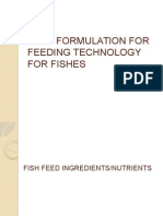 Feed Formulation For Feeding Technology For Fishes
