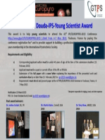 Call For Dr. Bernard E. Douda-IPS-Young Scientist Award 2015