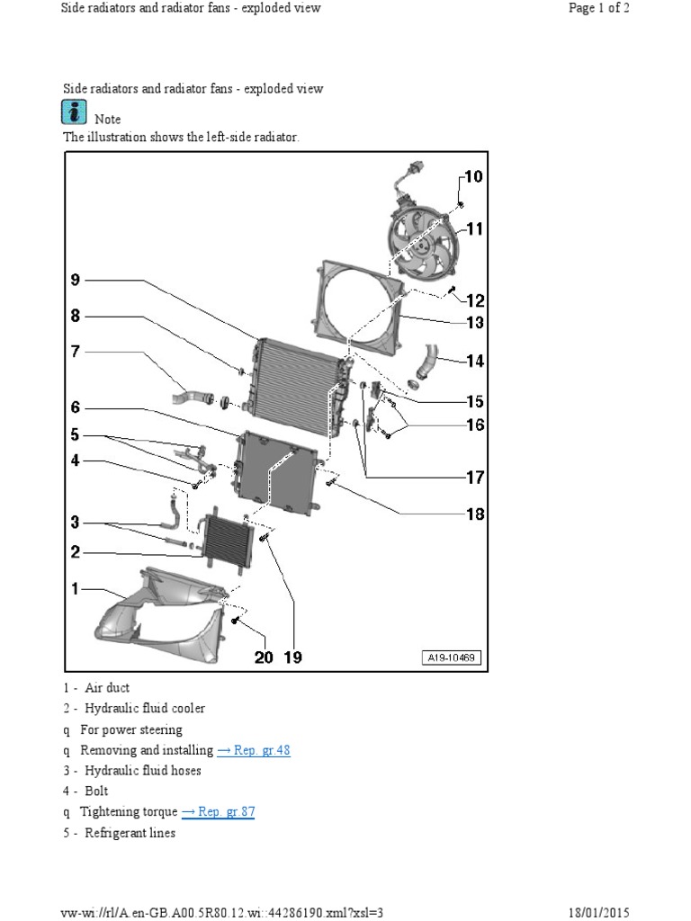 R8 Spyder V10 - Side Radiators | PDF