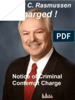 Robert Rasmussen, Robert B. Glenn Charged With INDIRECT CRIMINAL CONTEMPT