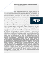 La Psicología y La Psicoterapia Post-Racionalista El Futuro y El Pasado