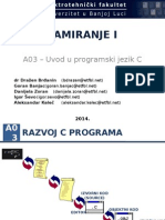 Uvod U Programski Jezik C