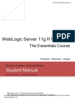 Weblogic Server 11G R1 (10.3.5) : Student Manual