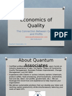 Economics of Quality: The Connection Between Quality and Profits