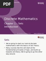 Discrete Mathematics: Chapter 1 - Sets