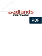 Badlands Owners Manual