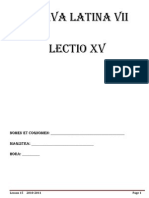 Lingva LATINA VII Lectio XV