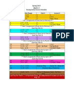 Online Algebra Pacing Guide 2nd Semester