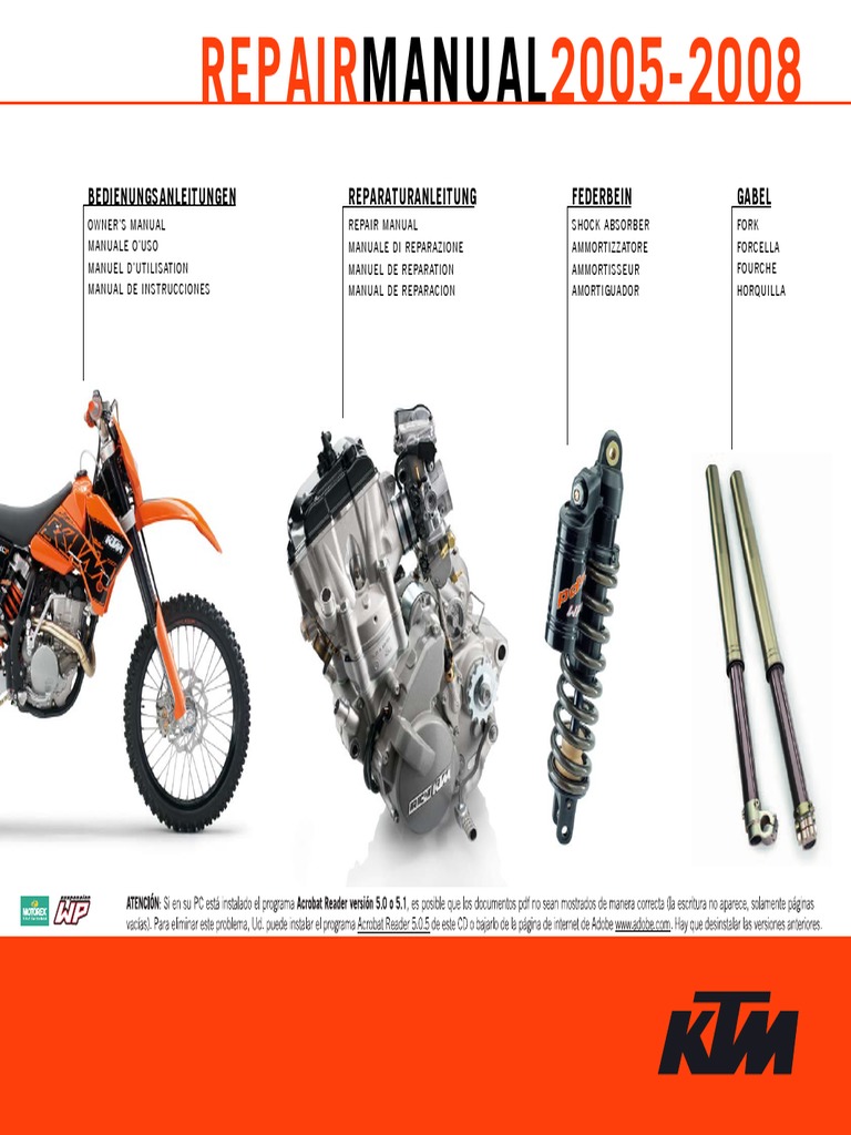 Manual reparación Ktm