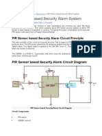 PIR Sensor Based Security Alarm Circuit Principle