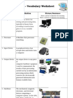 bta301 - digital literacy vocabulary worksheet 1