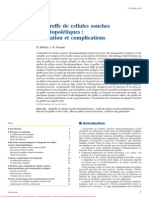 Allogreffe de Cellules Souches Hématopoïétiques Réalisation Et Complications 2010 EMC