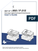 Muratec MFX1950, F315 User Guide