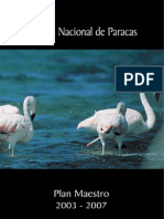 Plan Maestro 2003-2007 Reserva Nacional Paracas 