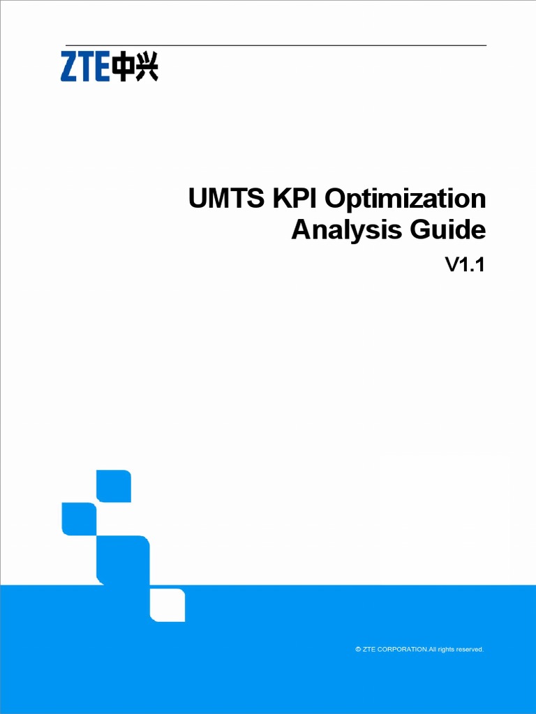 ZTE KPI Optimization Analysis Guide V1 1 1 | PDF | High Speed Packet ...