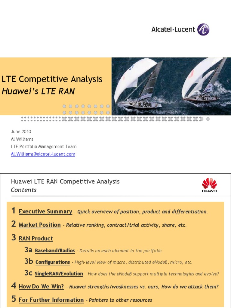 ALU Huawei LTE RAN Analysis | PDF | Lte (Telecommunication) | Mobile ...