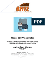 Model 800 Viscometer Instruction Manual