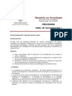 Programa Taller de Investigación I- 2014 (1)