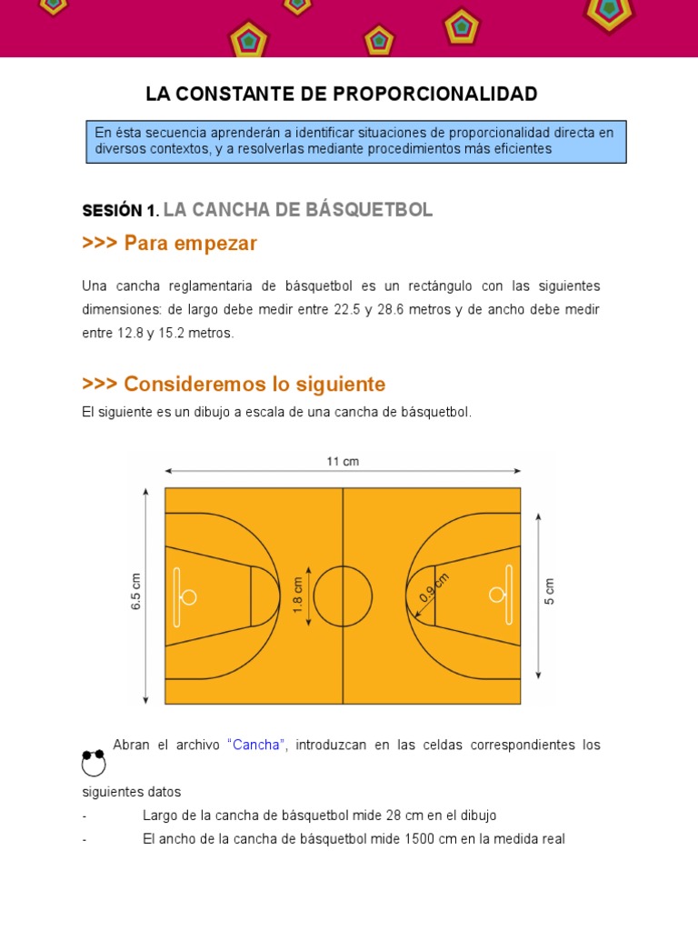  La Cancha de Basquetbol | PDF | Enseñanza de matemática | Deportes