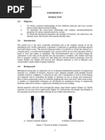 Experiment 1-Tensile Test