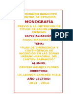 Plan de Emergencia y Contingencia