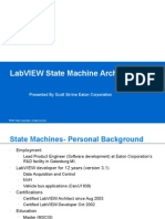 Labview State Machine Architectures: Presented by Scott Sirrine Eaton Corporation