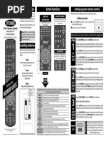 Memory L OCK: Setting Up Your Remote Control Button Functions Before You Begin