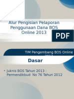 Alur Pengisian Bos 2013