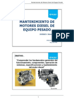 Mantenimiento de motores diesel de equipo pesado