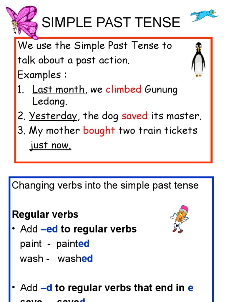 Simple Past Tense Pdf