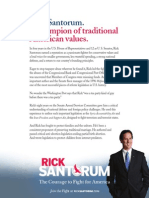 A Champion of Traditional American Values.: Rick Santorum