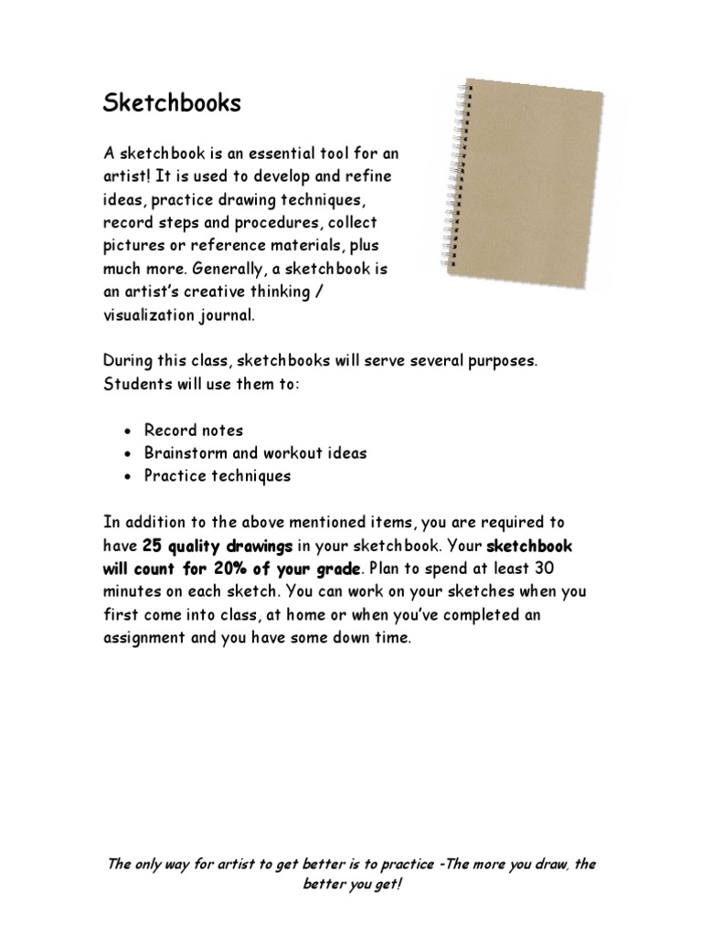 Importance of Sketchbooks for Artists | PDF