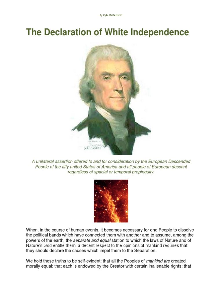 The Declaration of White Independence | Download Free PDF | Natural And ...