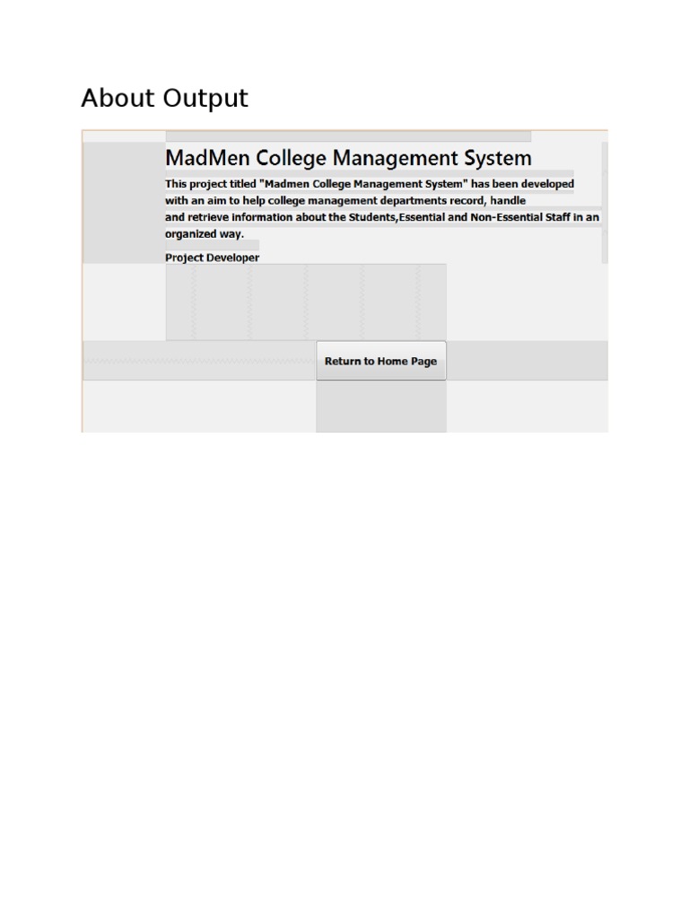 User Input and Output Management System | PDF