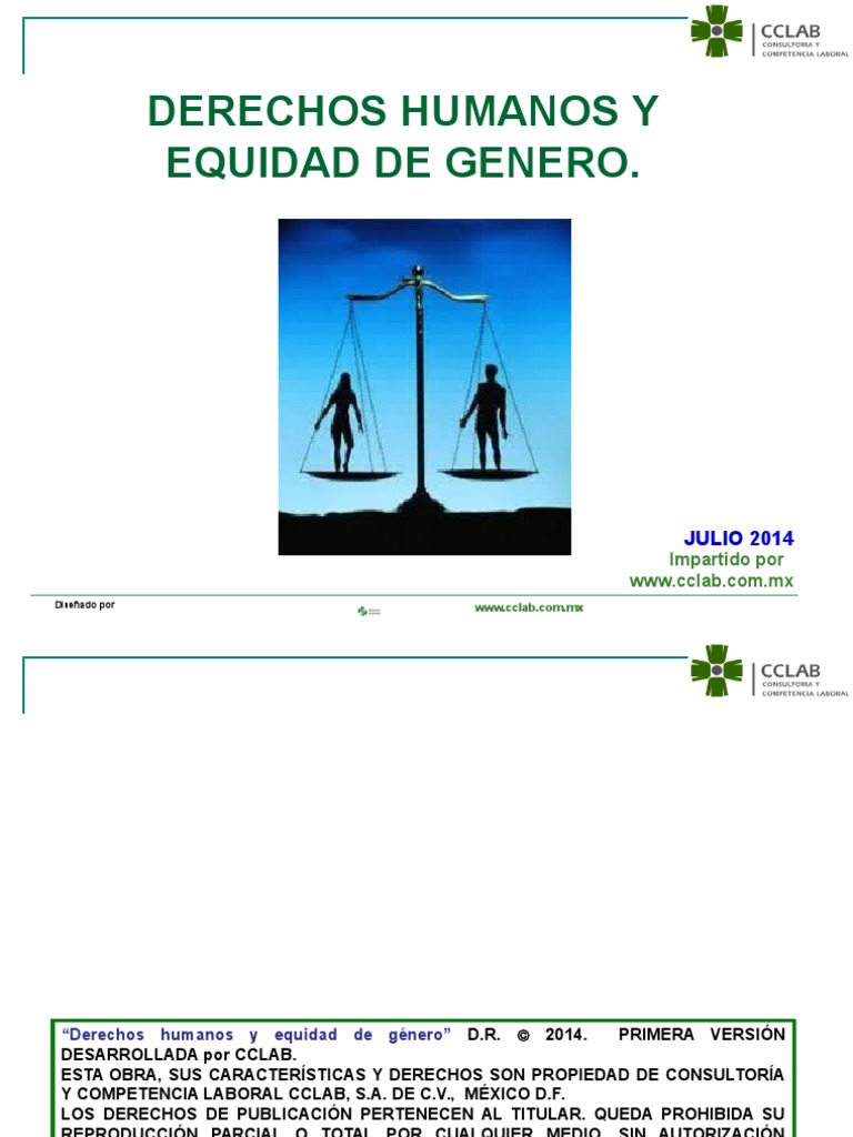 Derechos Humanos y Equidad de Género | PDF