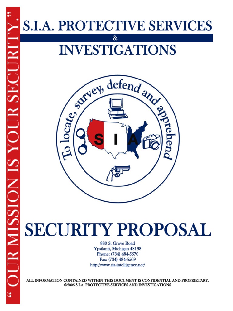 Security Proposal PDF Security Guard Police Officer