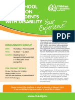 CDA Post School Transition Flyer