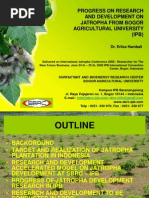 Download Progress on Research and Development on Jathropha from Bogor Agricultural University by ivan ara SN25314848 doc pdf