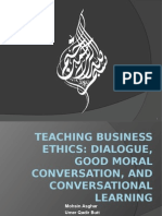 Teaching Business Ethics - Conversational Presentation