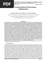 ETL Transformations Performance Optimization