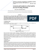 Strain Measurement and Analysis On The Load in Universal Testing Machine