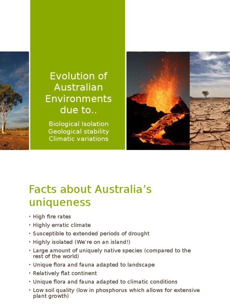 Evolution of Australian Environments | PDF | Earth Sciences | Nature